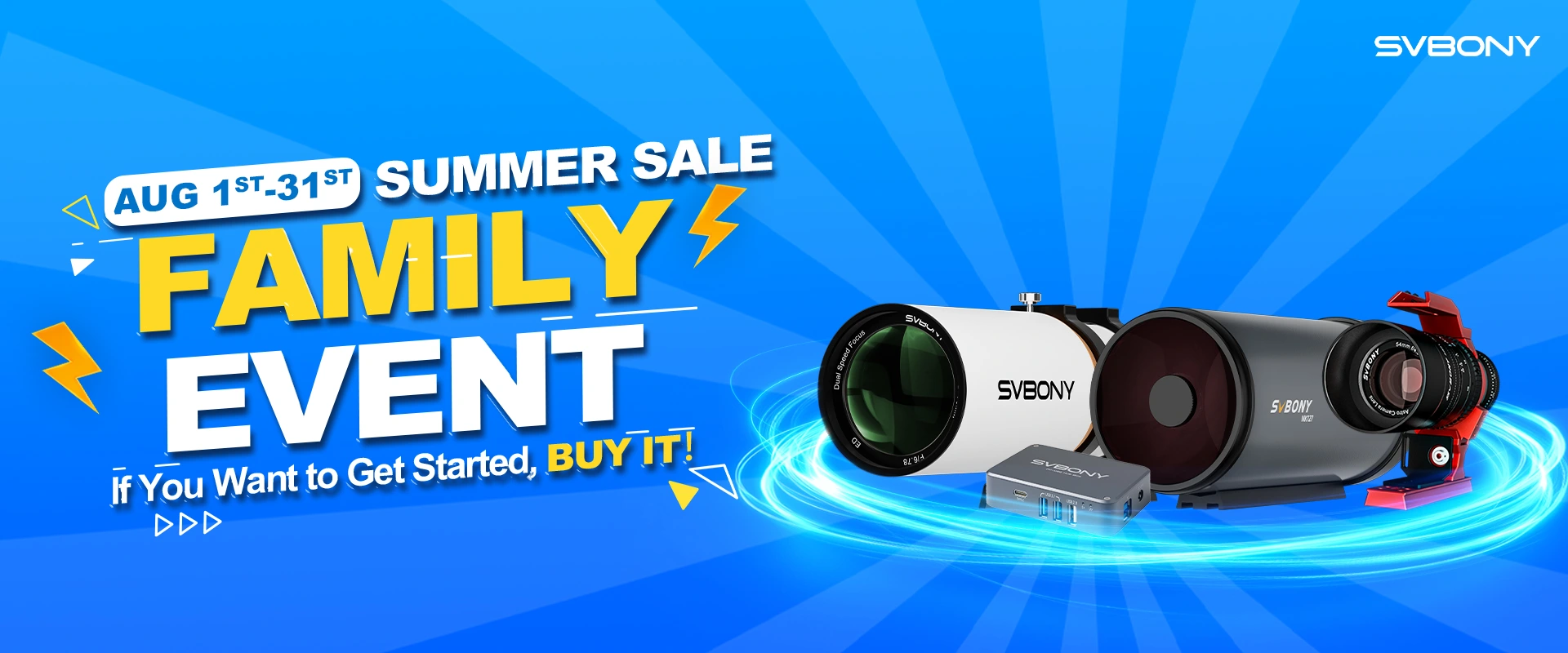 SVBONY Summer Sale Family Event 2025