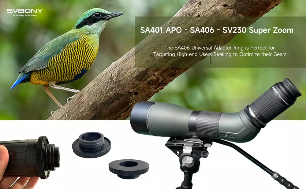 Upgrade Your SVBONY SA401 APO Birding Scope with a Universal Adapter Ring for Stellar Views! doloremque