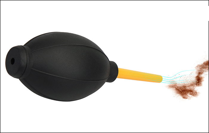 squeeze bulb air blower how to clean your eyepiece