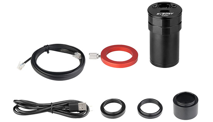 The SV905C camera package information The SV905C camera package information