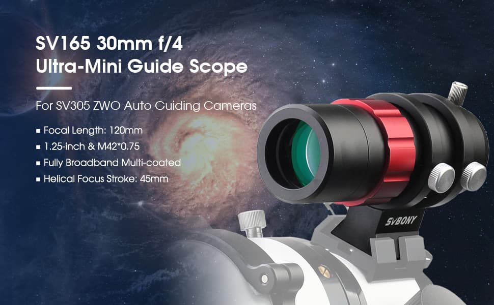 SV165 30mm Guide Scope for Astrophotography