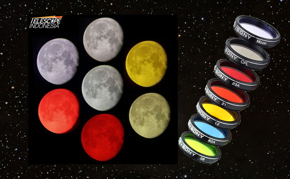 Moon photographed with sv155 1.25 "7-piece filters set Moon photographed with sv155 1.25 "7-piece filters set