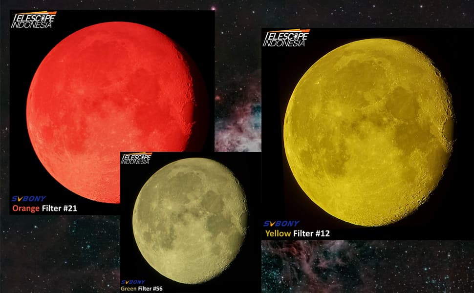 Moon photographed with sv155 1.25 "7-piece filters set Moon photographed with sv155 1.25 "7-piece filters set