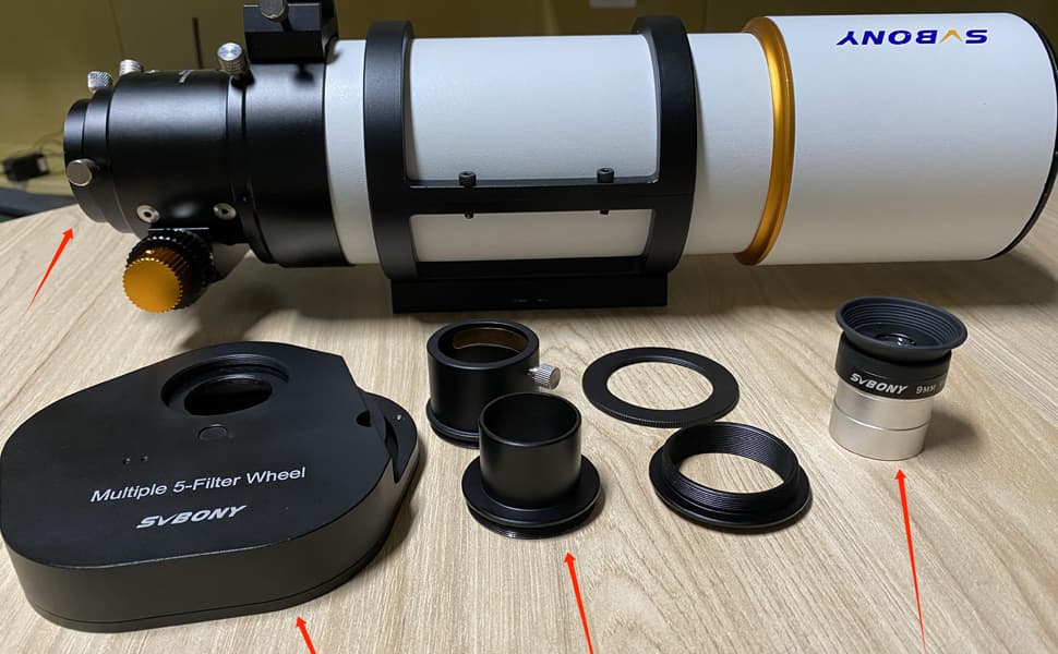 SV133 2 '' filter wheel connecting telescope SV133 2 '' filter wheel connecting telescope