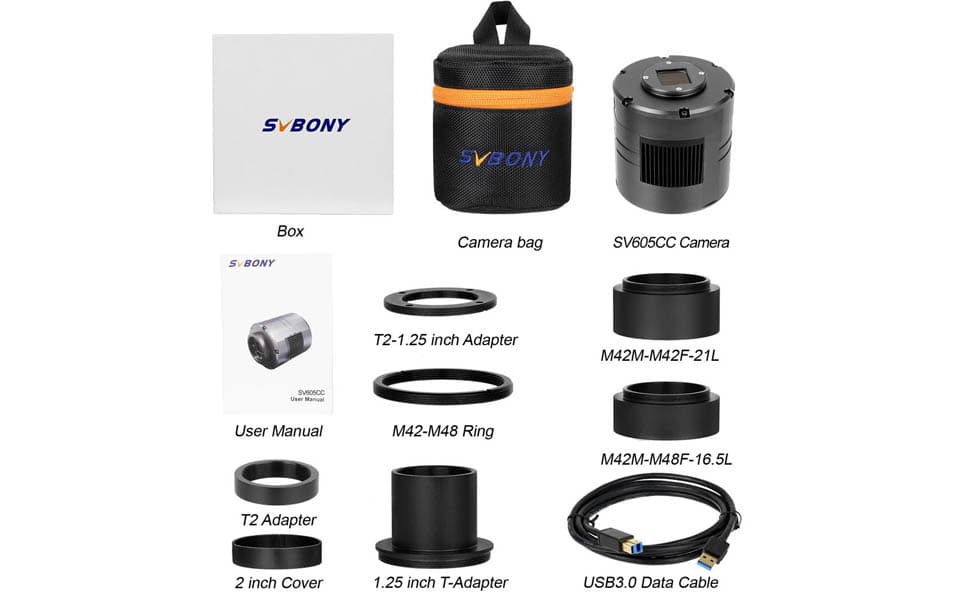 Package List of SV605C Camera Package List of SV605C Camera