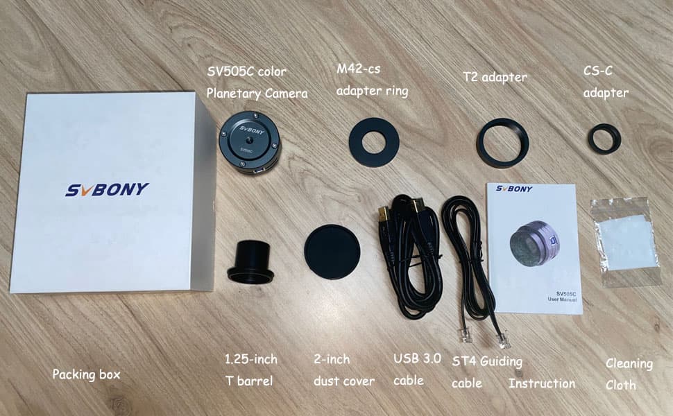 SV505C Packing list SV505C Packing list