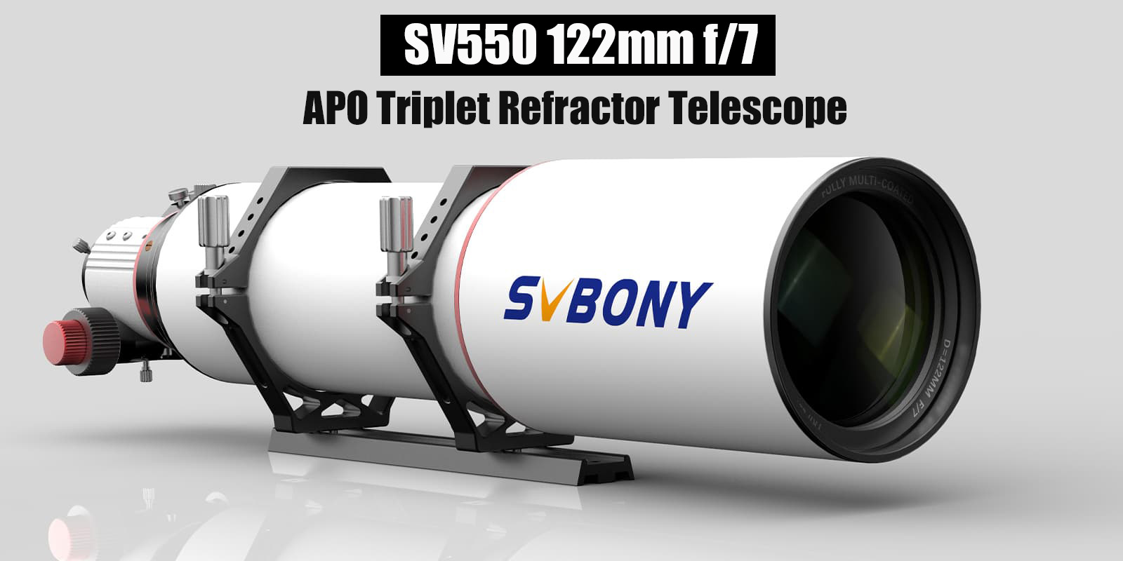 sv550 122 triplet apo telescope set for astronomical observation