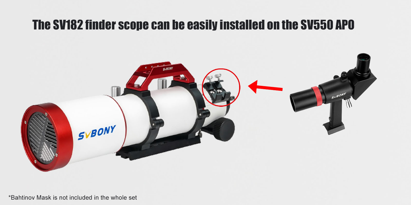 sv550 122 triplet apo telescope set for astronomical observation