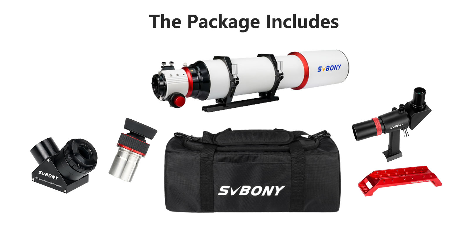sv550 122 triplet apo telescope set for astronomical observation