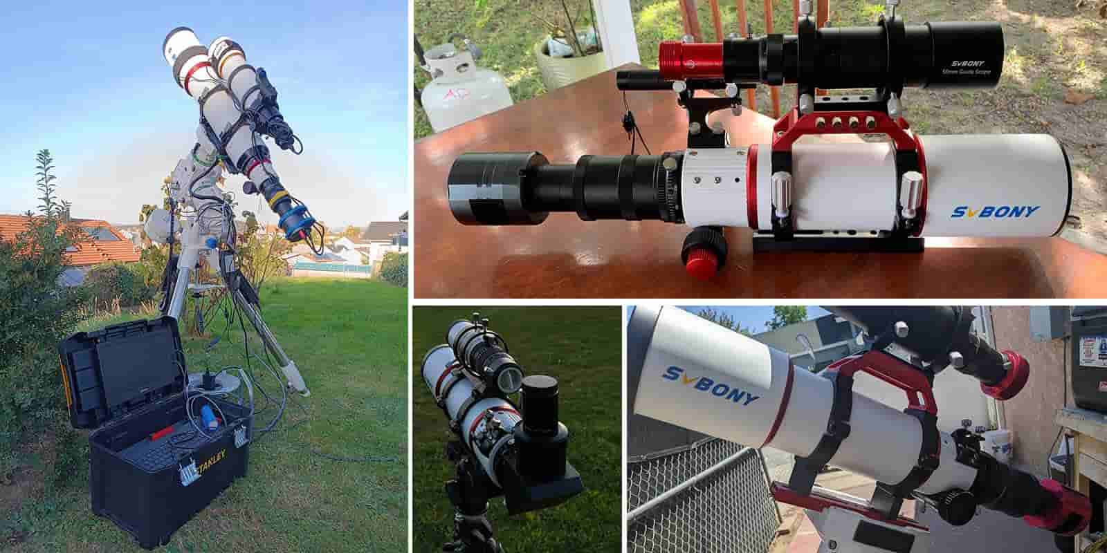 svbony sv550 80 apo triplet refractor set for visual observation