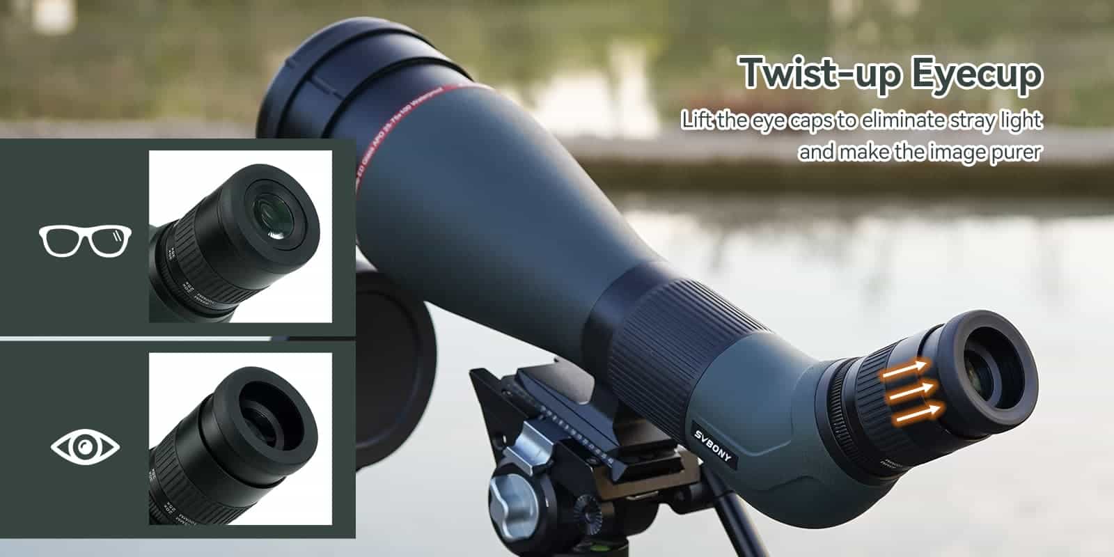 SA401 APO Apochromatic 25-75X100 Double ED Glasses Spotting Scope