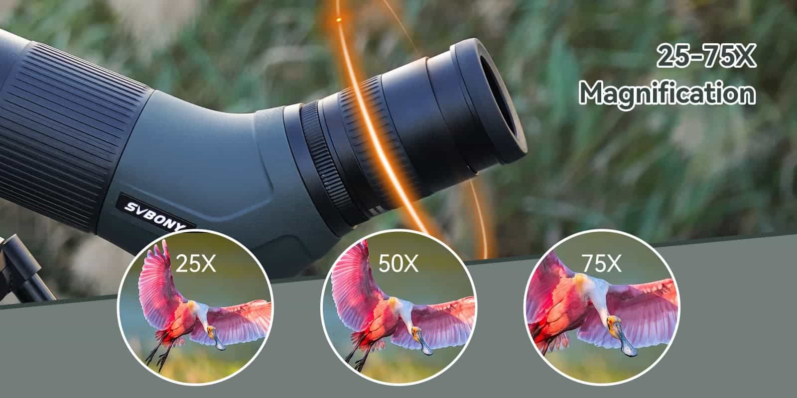 SA401 APO Apochromatic 25-75X100 Double ED Glasses Spotting Scope