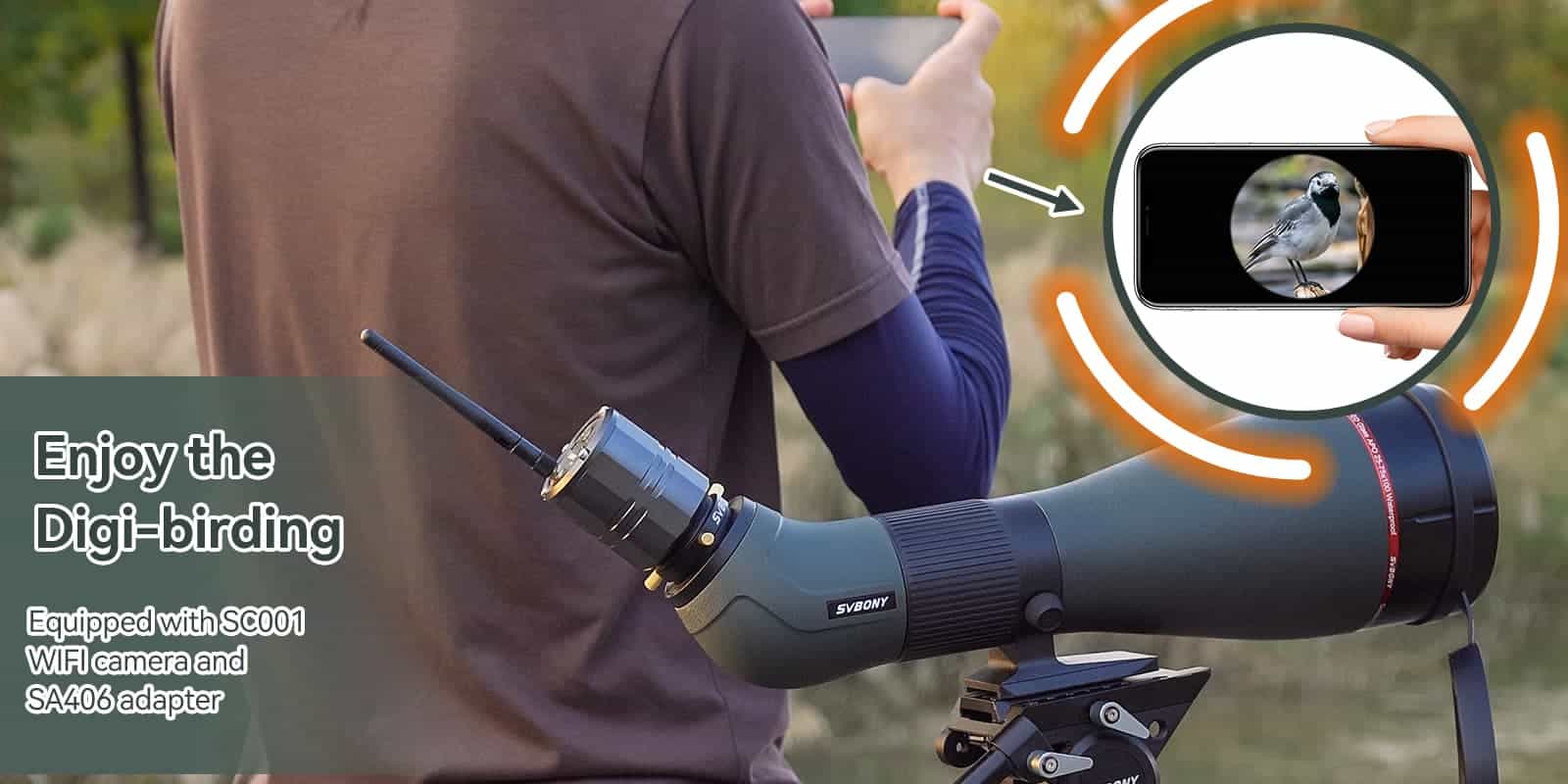 SA401 APO Apochromatic 25-75X100 Double ED Glasses Spotting Scope