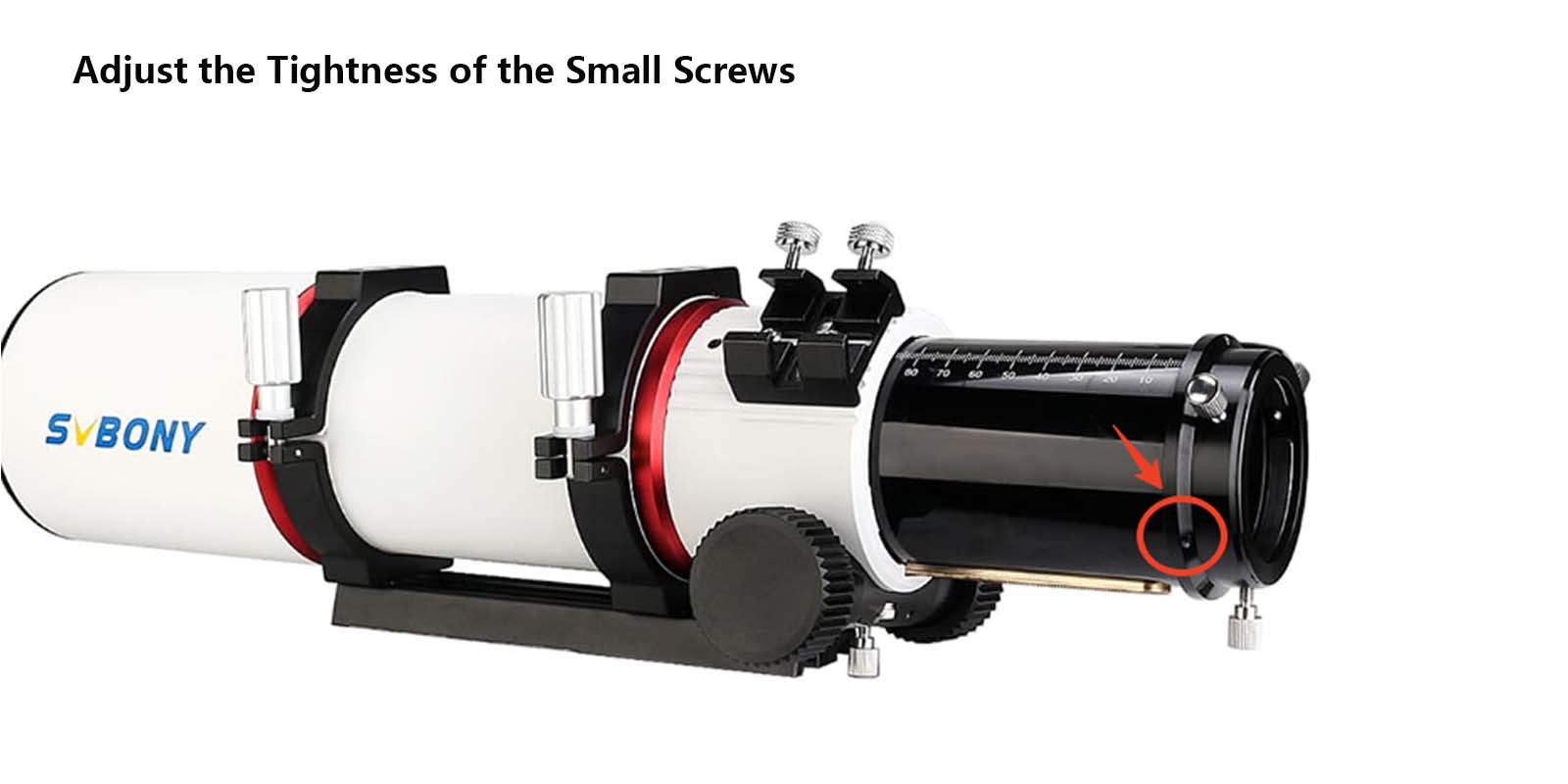 svbony sv550 80 apo triplet refractor set for visual observation