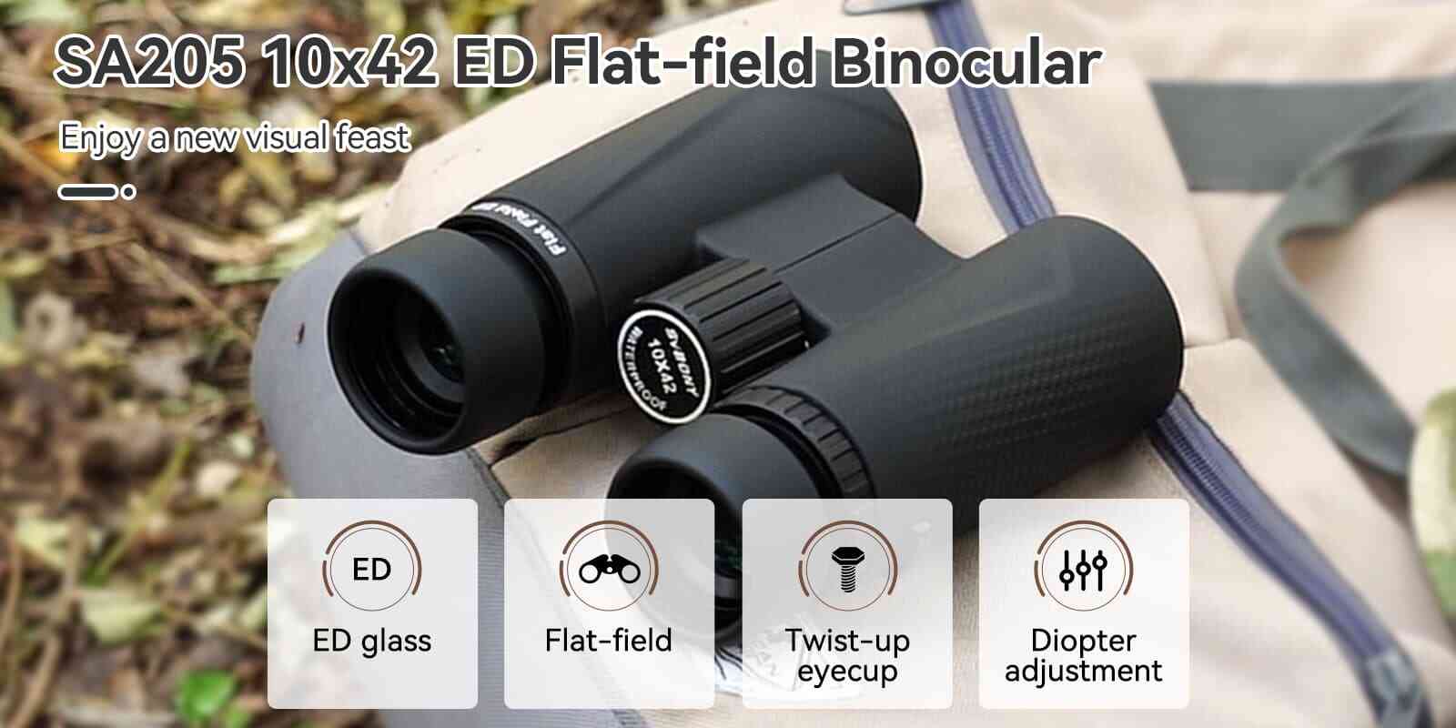 SA205 10x42 ED Flat-field Binoculars BaK-4 Prism.jpg SA205 10x42 ED Flat-field Binoculars BaK-4 Prism.jpg