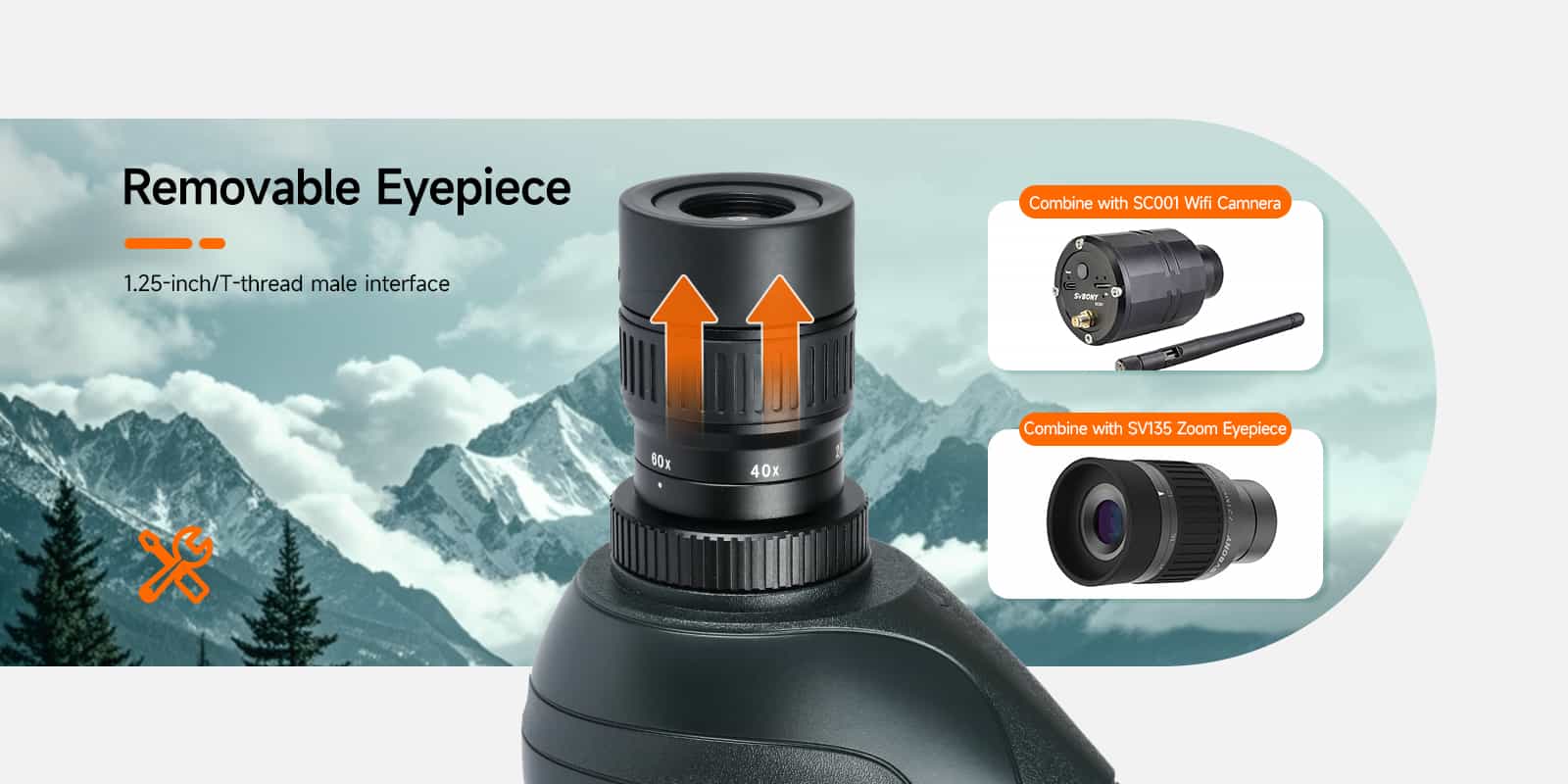 SV406 removable eyepiece SV406 removable eyepiece
