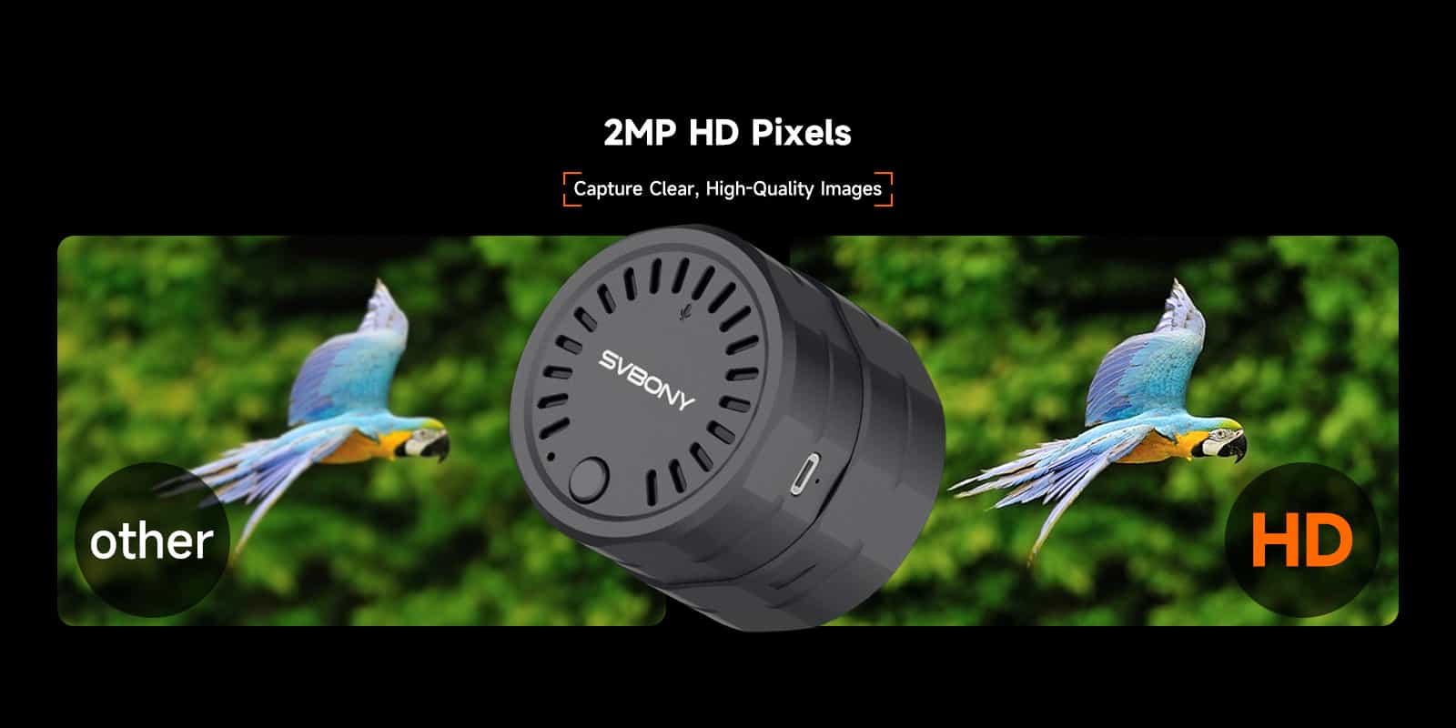 sc002 wifi camers 2mp hd pixels