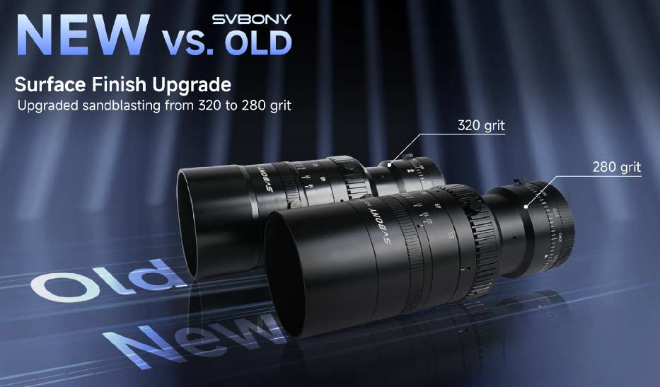 SV555 upgraded sandblasting process
