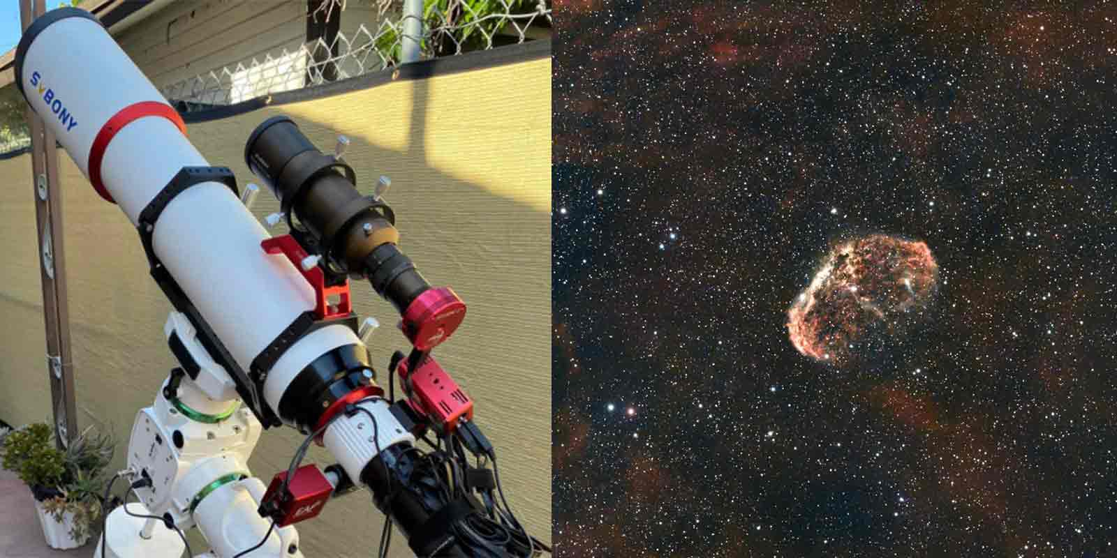 sv550 80apo astrophotography