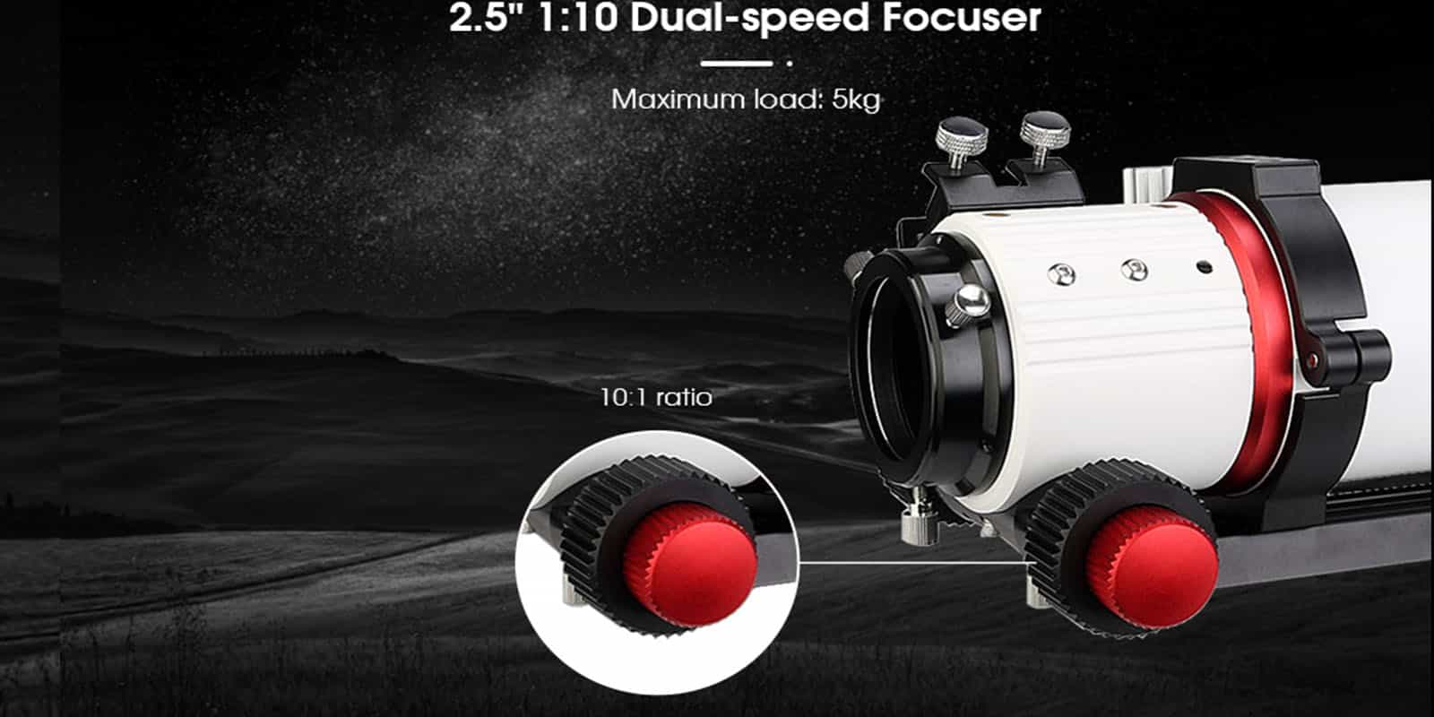 sv550 80ed air-spaced triplet apo refracting telescopes