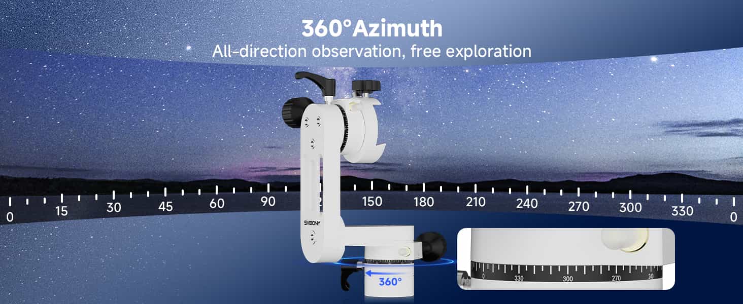 sv225 mini alt azimuth telescope mount