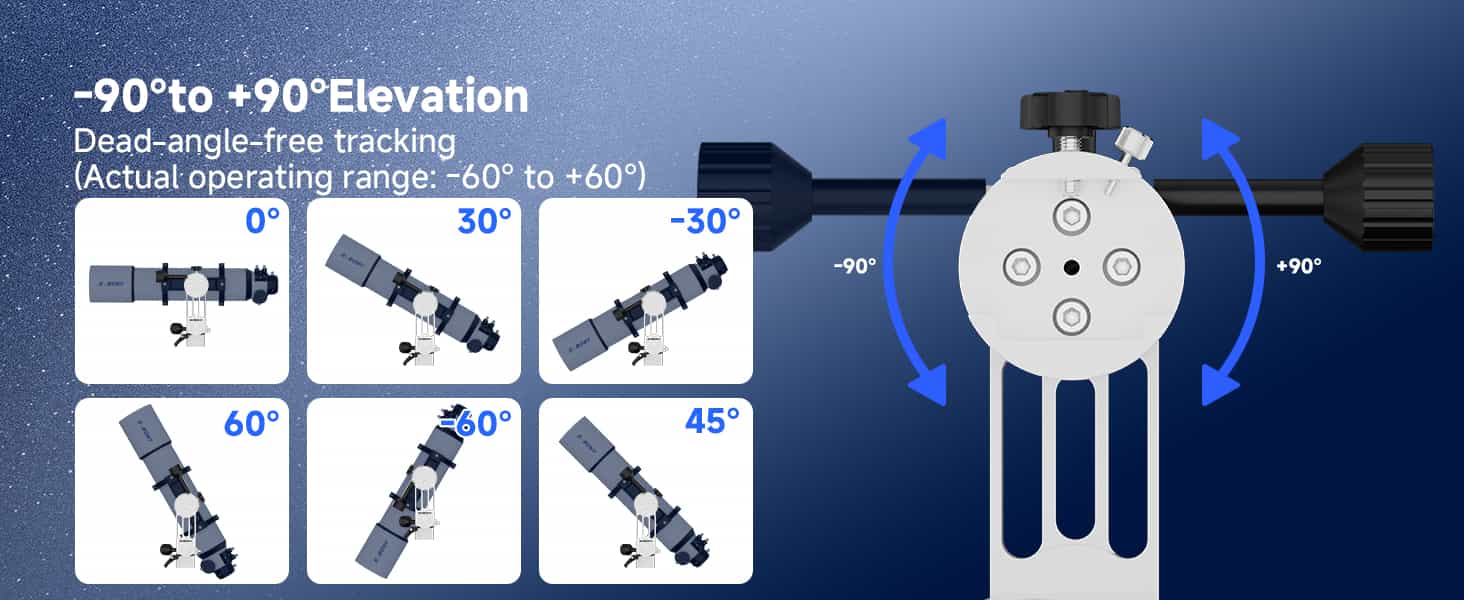 sv225 mini alt azimuth telescope mount