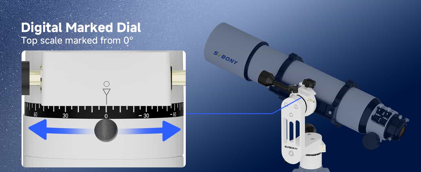 sv225 mini alt azimuth telescope mount adjustable angle